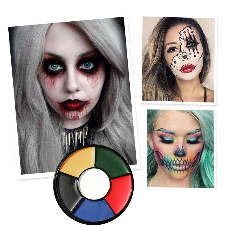6 Color Oil Face Paint Palette - Camo Face Paint ulasan dan harga