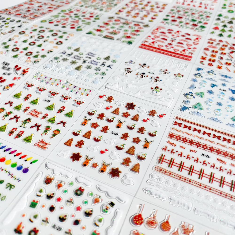 30pcs Christmas Nail Art Stick - Elk Bugle Call ulasan dan harga