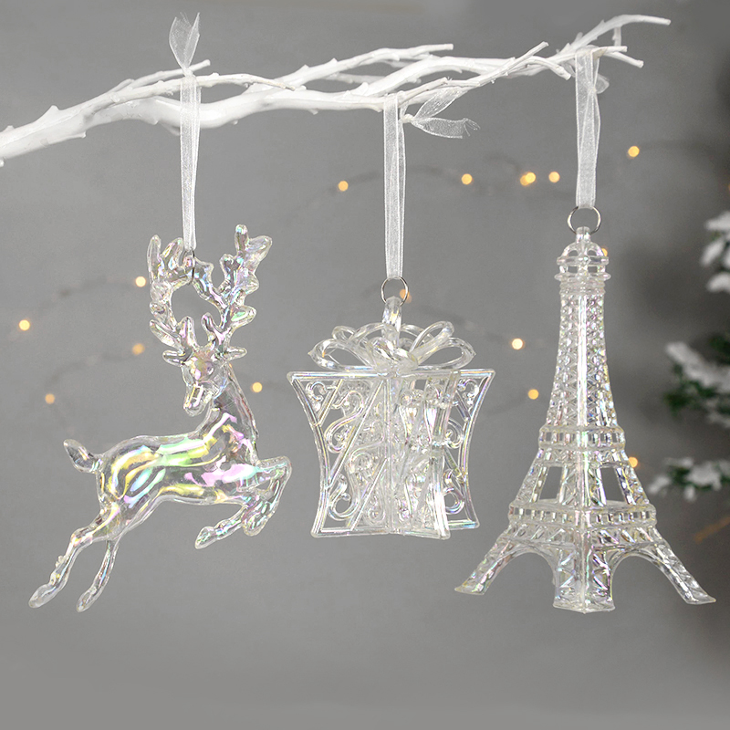 Acrylic Christmas Tree Hanging - Elk Bugle Call ulasan dan harga